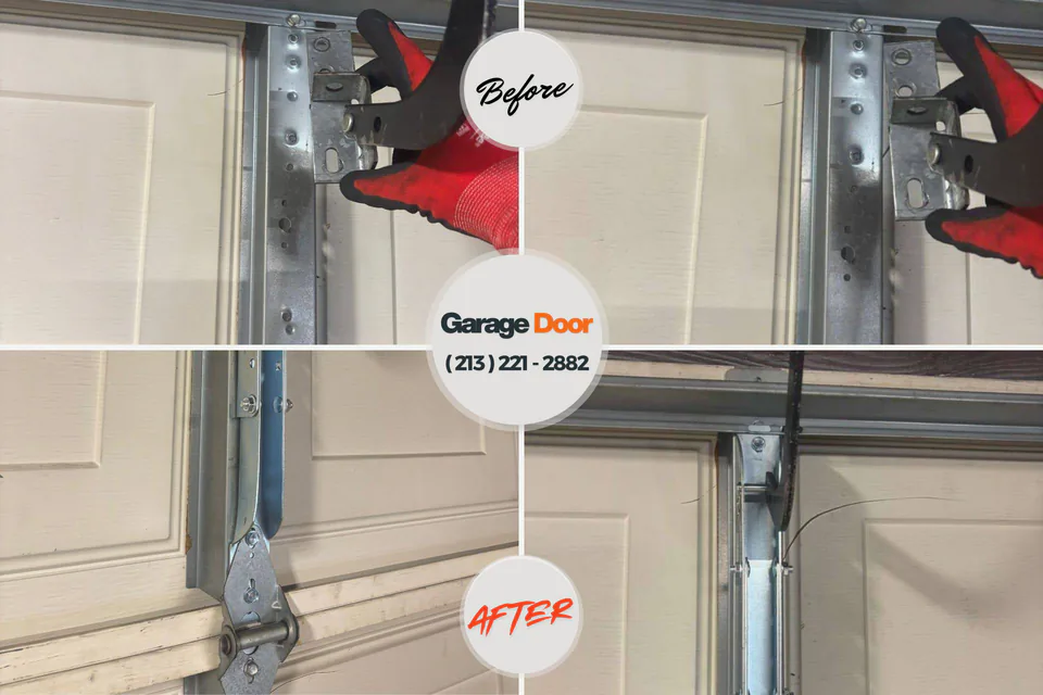 Before and after: garage door repair 60433
